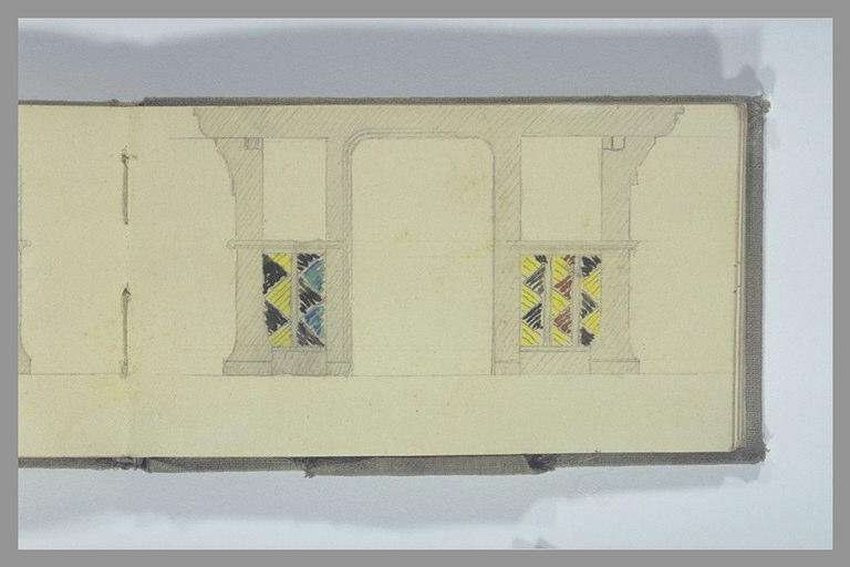 Étude d'un décor en terre cuite vernissée