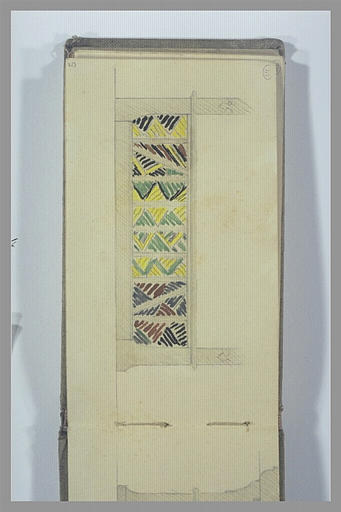 Étude d'un décor en terre cuite vernissée