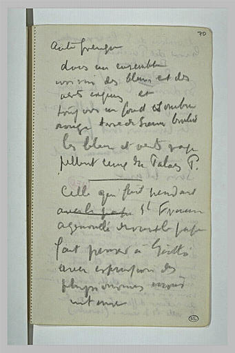 Notes manuscrites