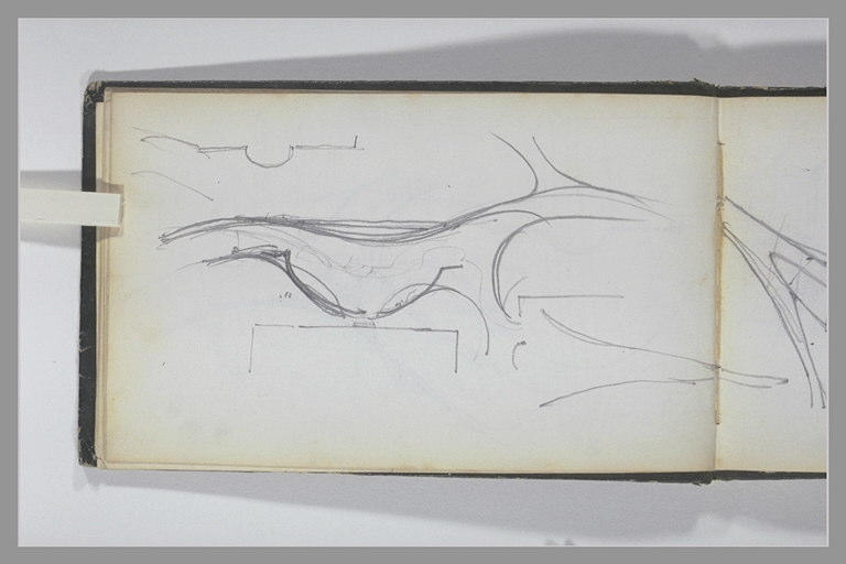 Plan du parc d'un château