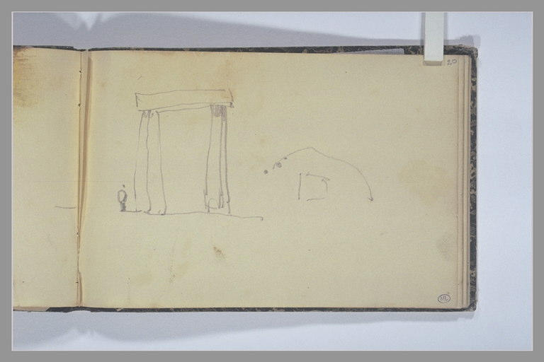 Fragment de l'élévation et du plan du cromlech de Stonehenge