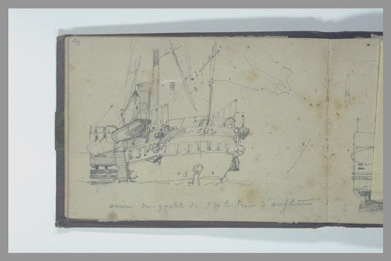 Arrière du yacht de Sa Majesté la reine d'Angleterre