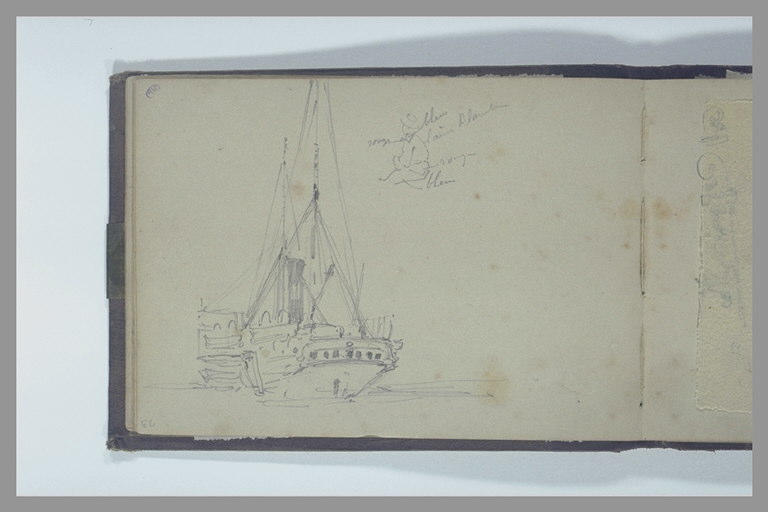 Arrière du yacht de Sa Majesté la reine d'Angleterre ; marin