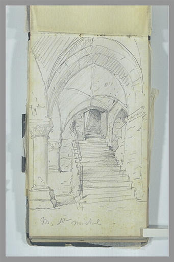 Arcade et escalier au Mont-Saint-Michel
