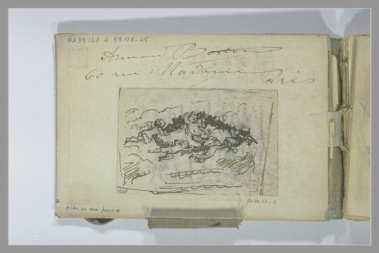 Inscription : Armand Berton 60 rue Madame Paris