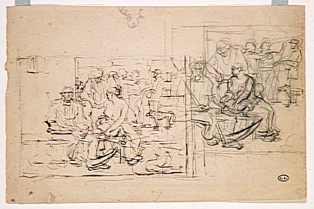 Deux études pour La Paye des moissonneurs