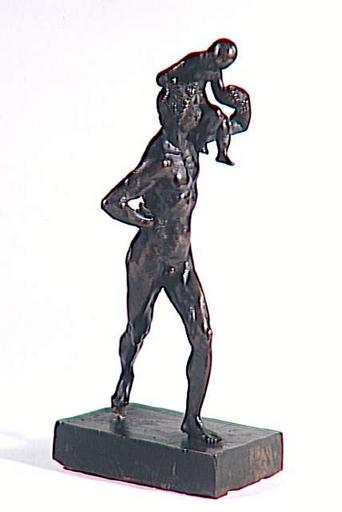 Homme portant un enfant, identifié comme Orion et Cédalion