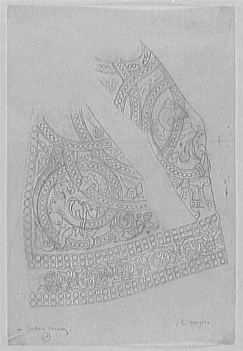 Copie d'après un tissu oriental (?) pour les Rois mages