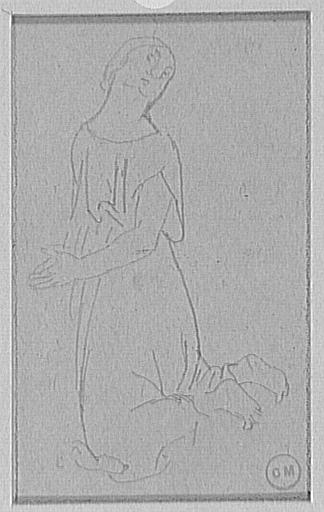 Sainte Madeleine pénitente, détail d'après Bernardino Zaganelli