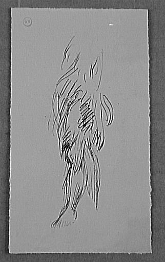 Étude de personnage couvert de plumes