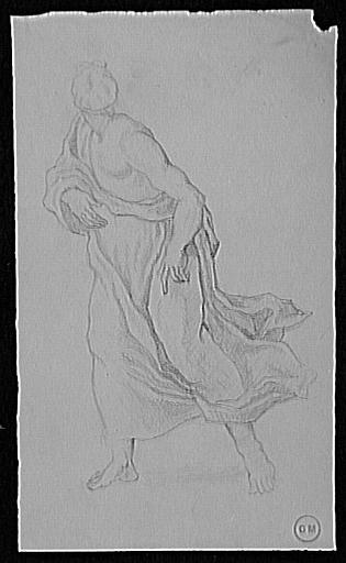 Etude de personnage drapé