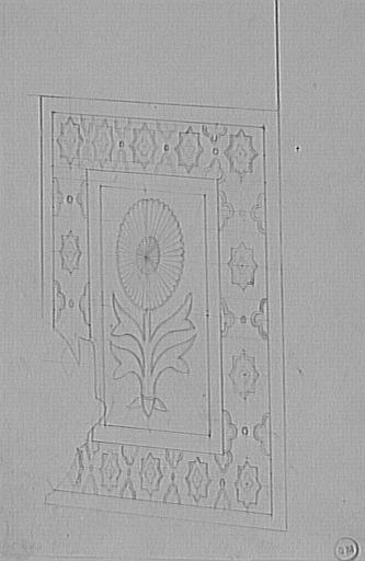 Etude de tapis ou mosaïque orientale