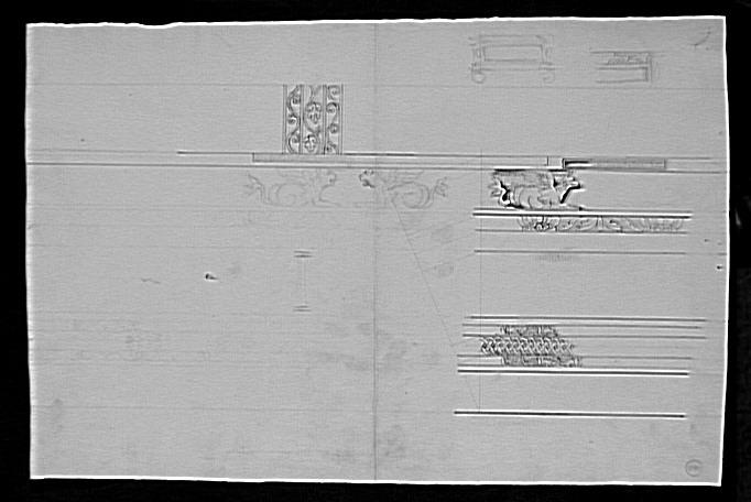 Feuille d'étude de motifs décoratifs