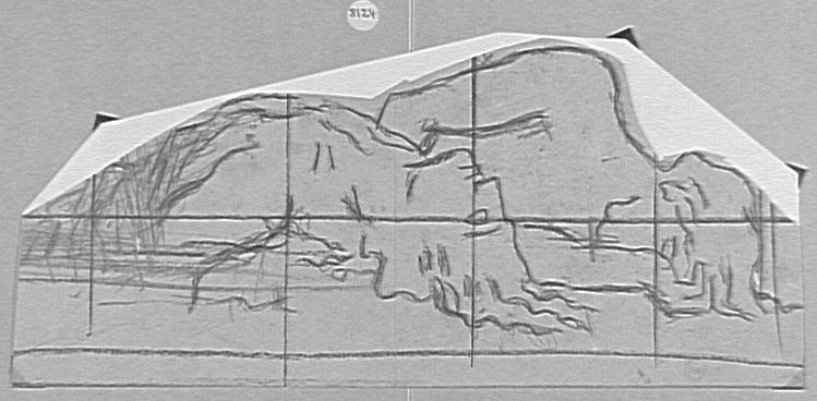 Deux hommes nus couchés pour les Prétendants ?