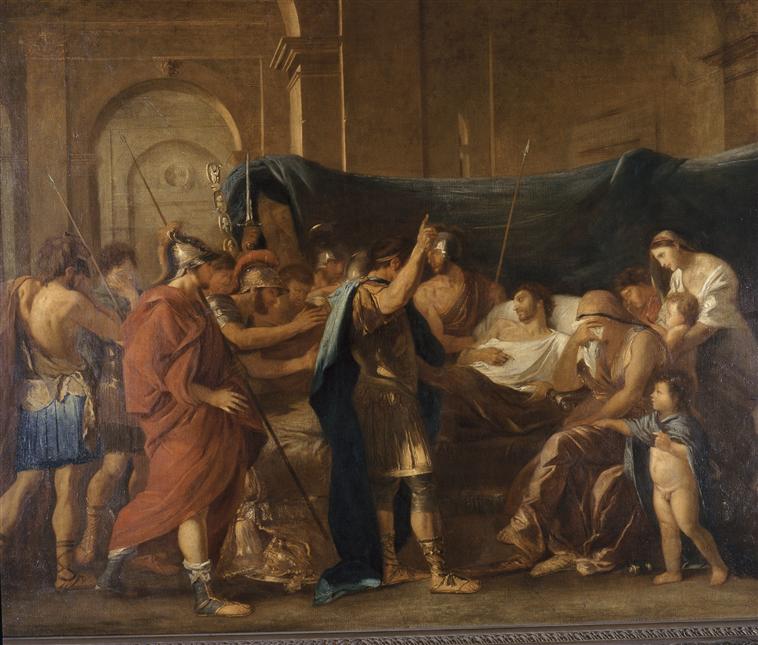 La Mort de Germanicus d'après Nicolas Poussin