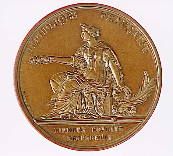 Médaille : exposition internationale des Beaux-Arts et de l'Industrie à Londres en 1871