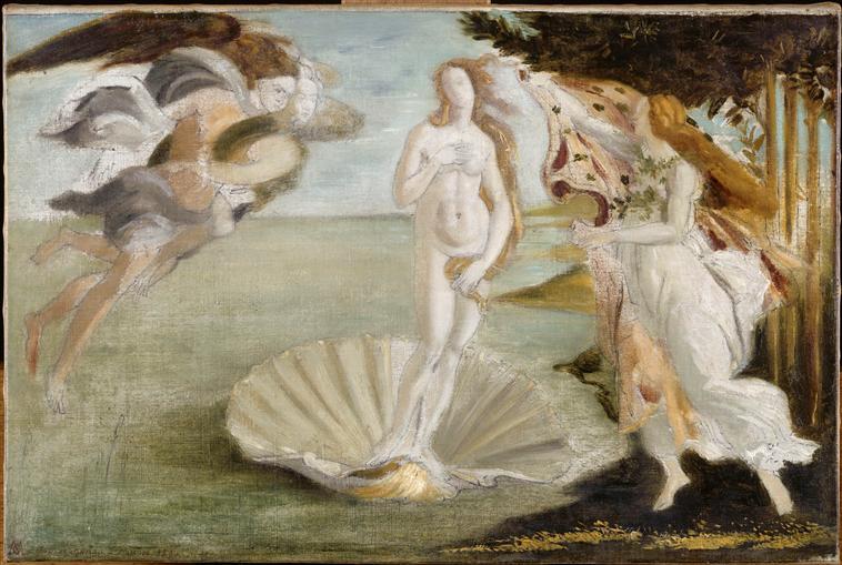 Naissance de Vénus, copie d'après Botticelli