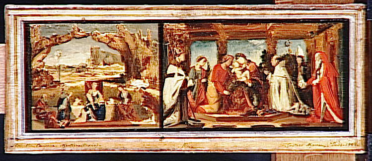 Sainte Conversation, copie d'après Carpaccio et La circoncision copie d'après Zenale