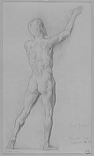 Académie d'homme, vu de dos