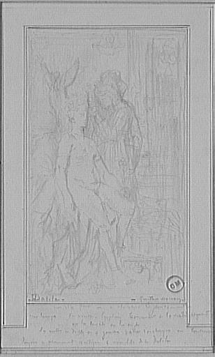 Dalila à sa toilette