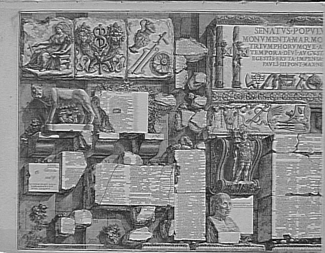 Recueil de gravures : Vases, candélabres, cippes