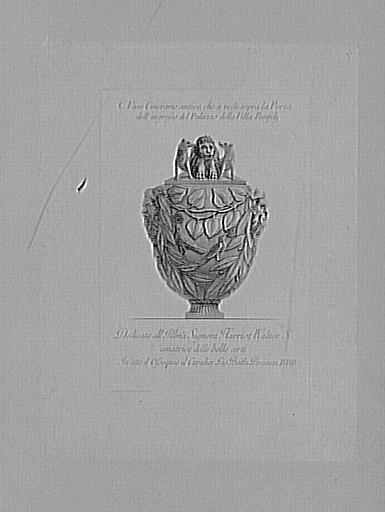 Recueil de gravures : Vases, candélabres, cippes