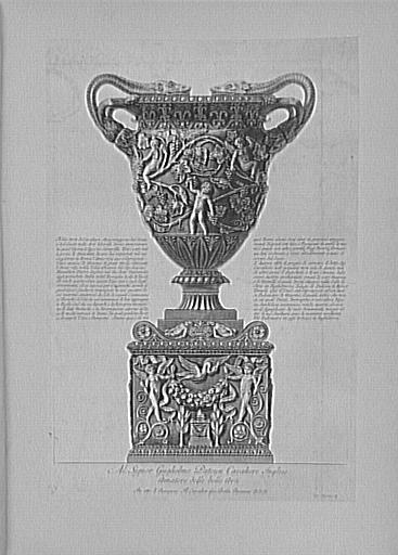 Recueil de gravures : Vases, candélabres, cippes