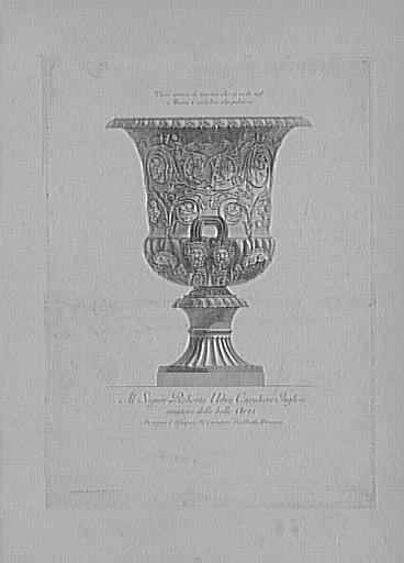 Recueil de gravures : Vases, candélabres, cippes