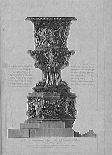 Recueil de gravures : Vases, candélabres, cippes