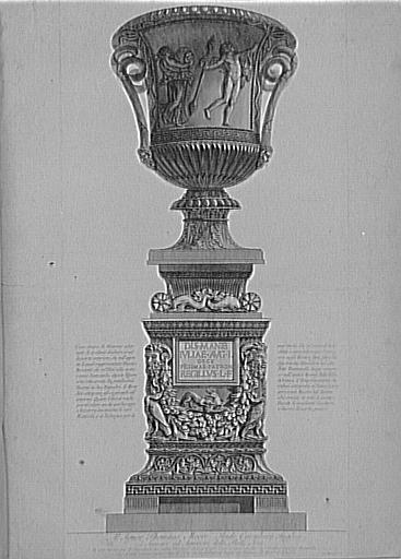 Recueil de gravures : Vases, candélabres, cippes