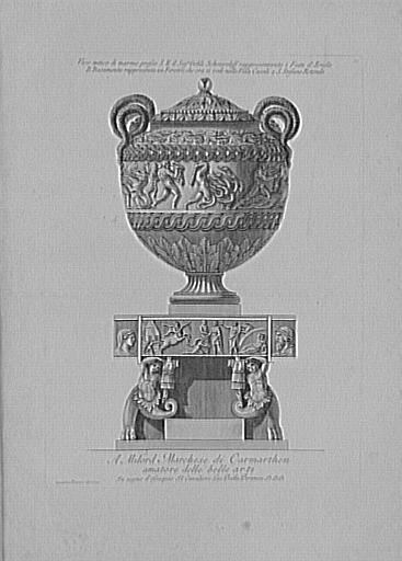 Recueil de gravures : Vases, candélabres, cippes
