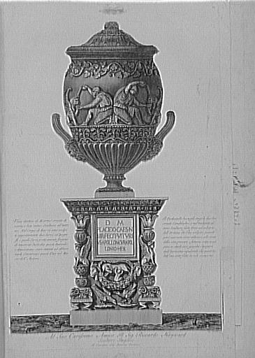 Recueil de gravures : Vases, candélabres, cippes