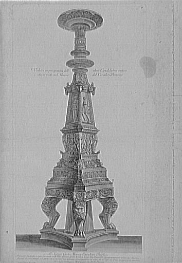 Recueil de gravures : Vases, candélabres, cippes