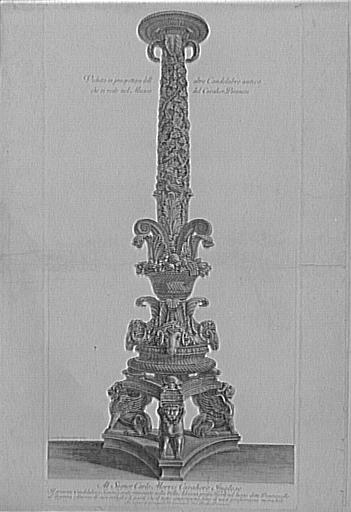 Recueil de gravures : Vases, candélabres, cippes