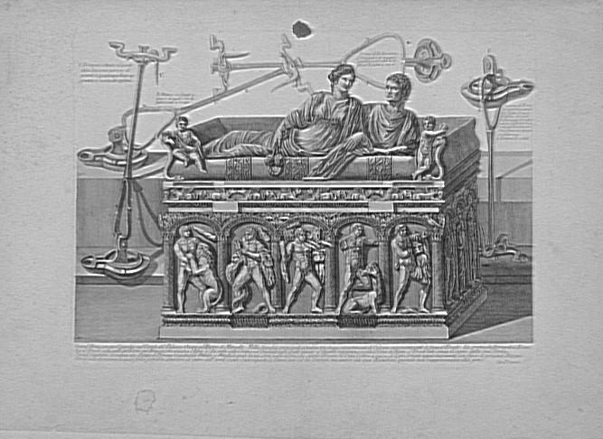 Recueil de gravures : Vases, candélabres, cippes