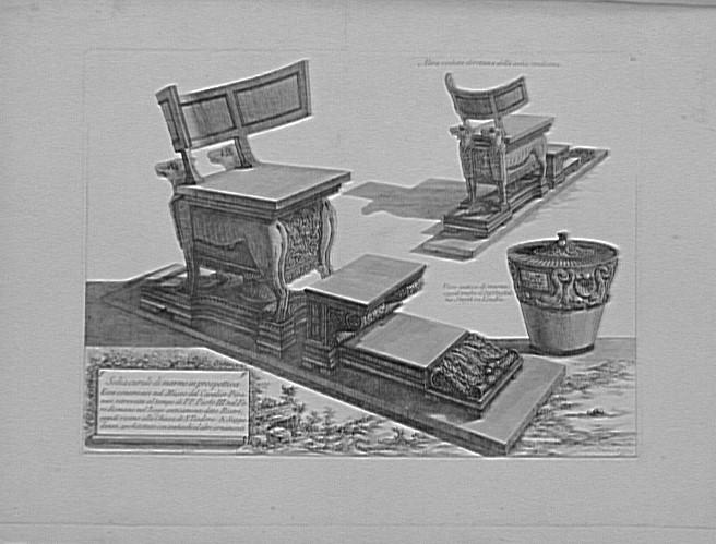 Recueil de gravures : Vases, candélabres, cippes