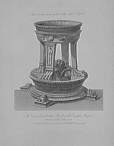 Recueil de gravures : Vases, candélabres, cippes
