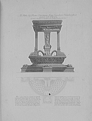 Recueil de gravures : Vases, candélabres, cippes