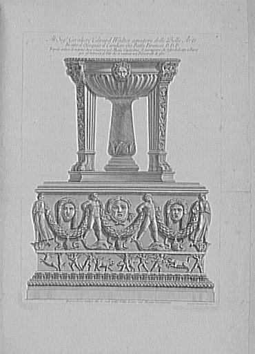 Recueil de gravures : Vases, candélabres, cippes