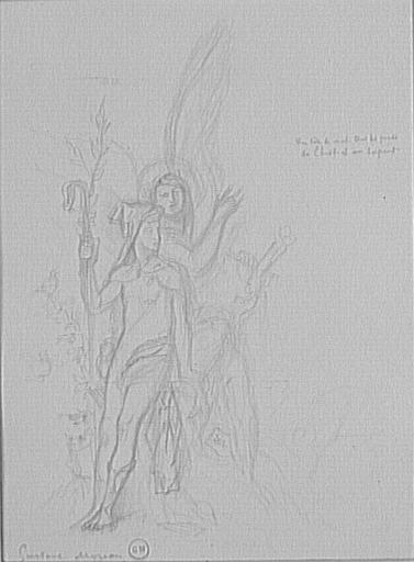 Étude pour Hésiode et la Muse