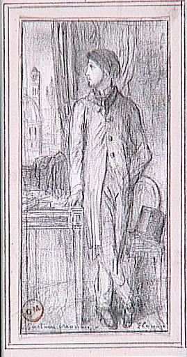 Portrait de Degas en pied à Florence