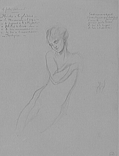 Étude de femme nue pour Galatée