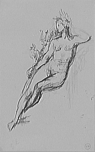 Étude de femme nue pour Galatée