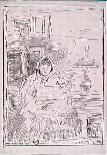 Alexandrine Dureux lisant