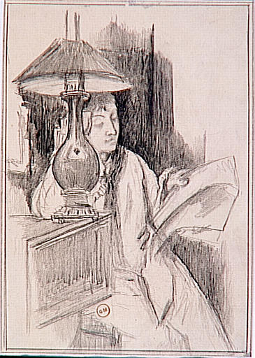Alexandrine Dureux lisant
