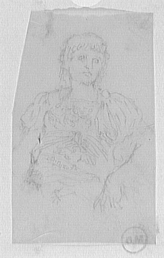 Étude d'homme cuirassé pour Saint Sébastien