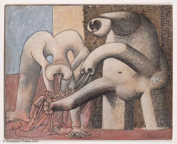 Deux Femmes nues sur la plage