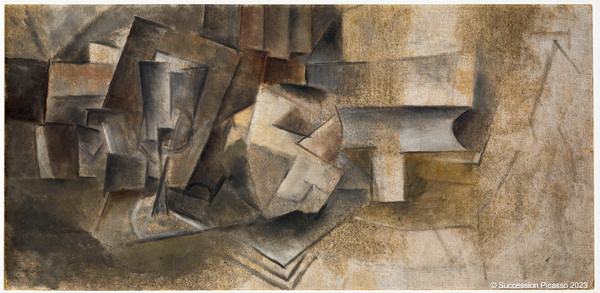 Verre, pomme, livres