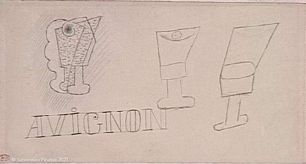 Trois verres à pied