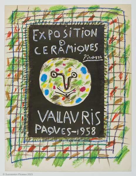 Affiche pour une exposition de céramiques à Vallauris